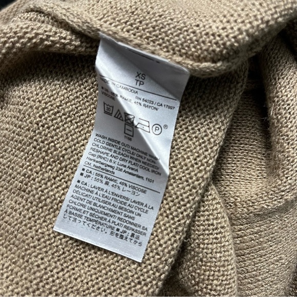 BANANA REPUBLIC NWT long knit open front duster cardigan long sleeve size XS - Picture 11 of 12